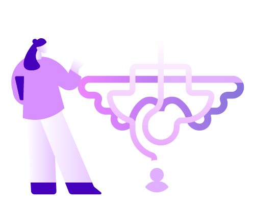 Learning journey tracking illustration