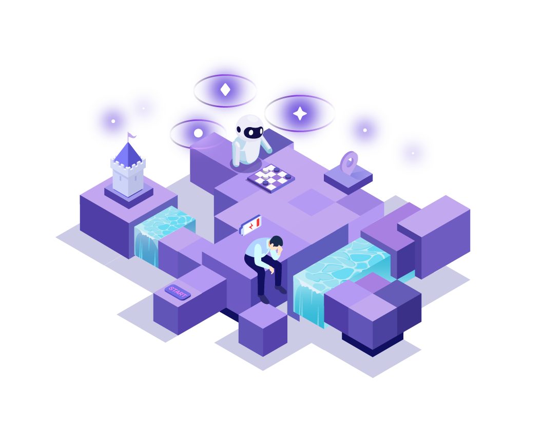 AI-powered learning platform visualization